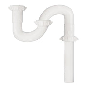 1-1/2 In. x 1-1/2 In. White Plastic S-Trap