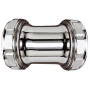 1-1/2 In. Chrome-Plated Brass Straight Coupling