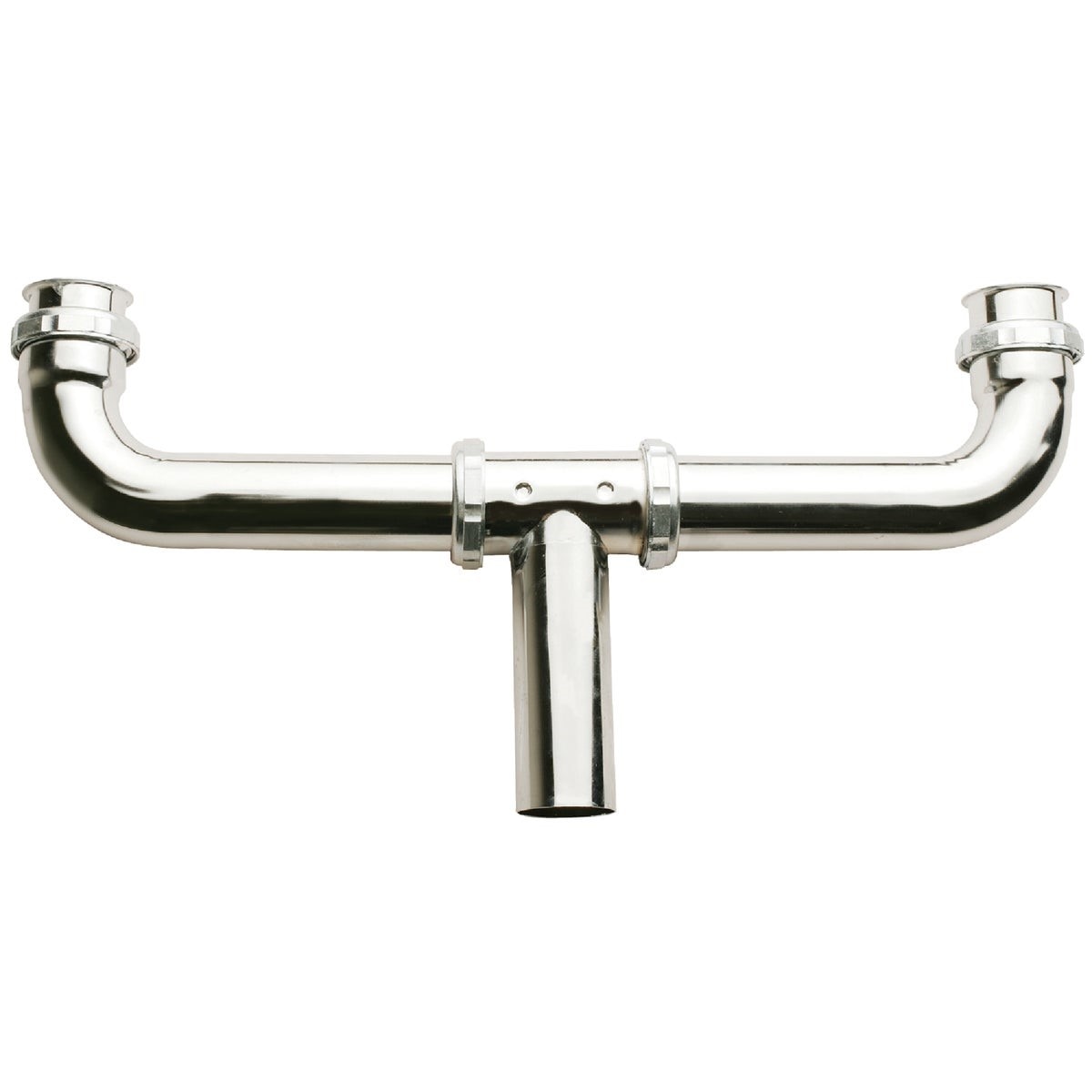 1-1/2 In. x 16 In. Chrome Plated Center 22 Gauge Outlet Continuous Waste