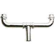 1-1/2 In. x 16 In. Chrome Plated Center 22 Gauge Outlet Continuous Waste