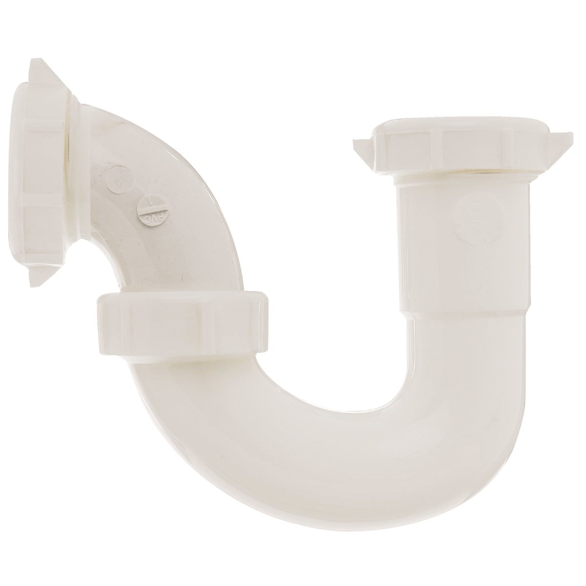 1-1/2 In. x 1-1/4 In. White Plastic Sink Trap