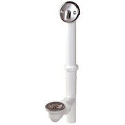 Plastic Trip Lever Bath Drain for Concealed Drain with Polished Chrome Trim