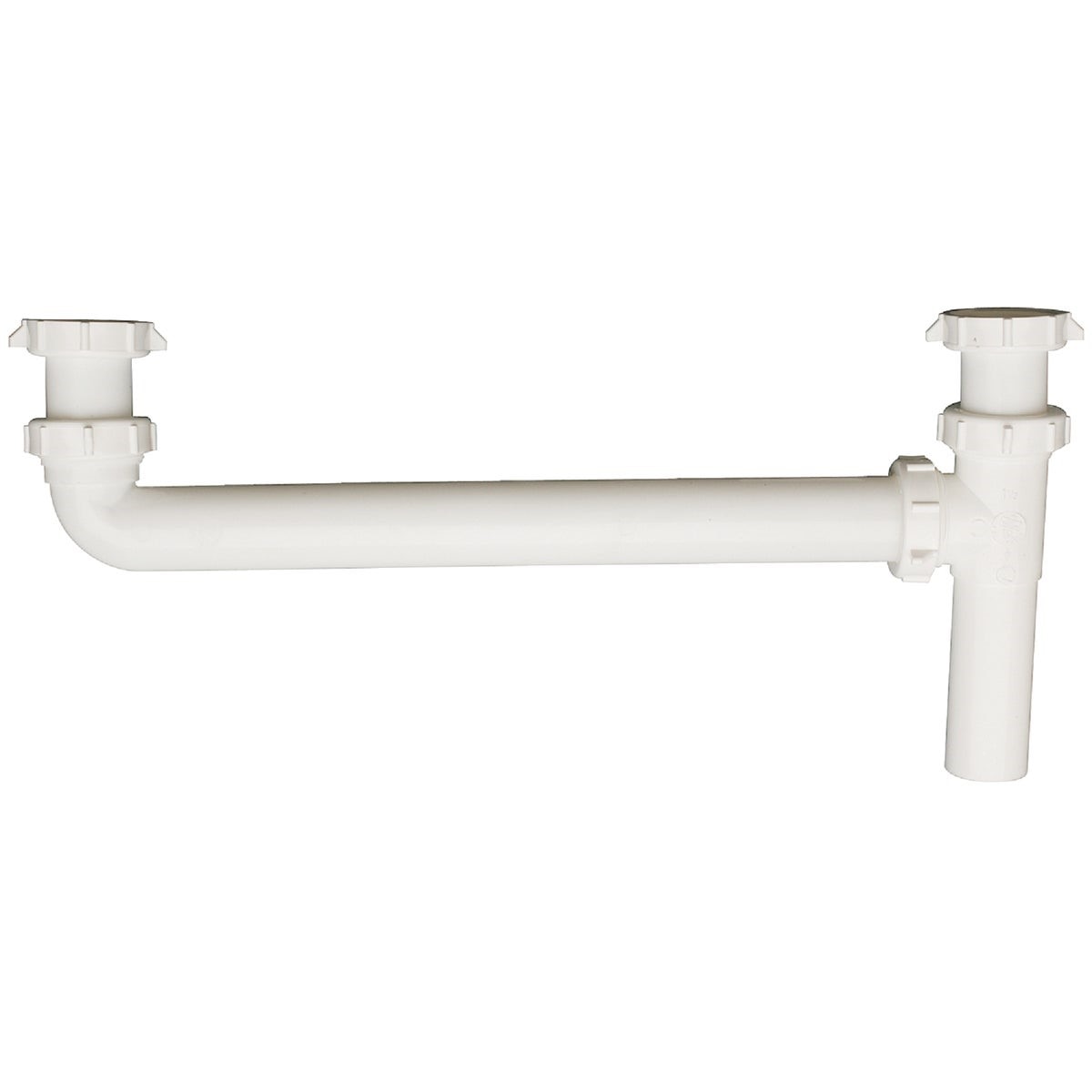 1-1/2 In. x 16 In. White Plastic End Outlet Waste