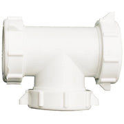 1-1/2 In. White Plastic Tee
