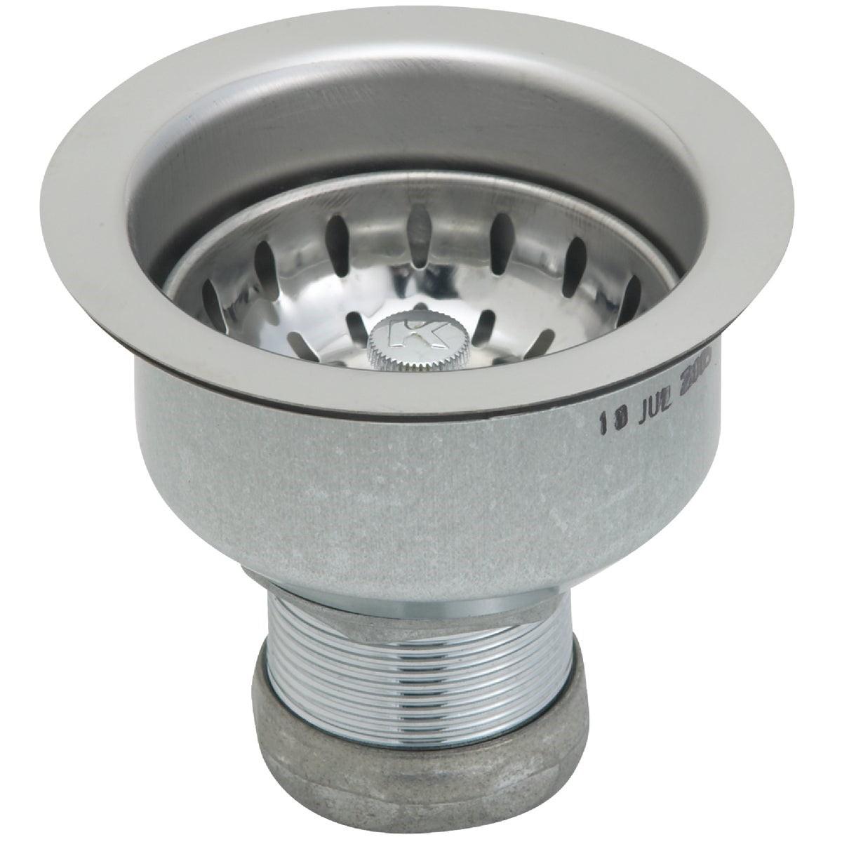 3-1/2 In. Stainless Steel Long Shank Basket Strainer Assembly