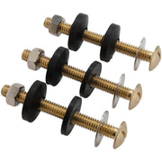 5/16 In. x 3 In. Brass, Sponge Rubber Tank Bolts (3 Pack)