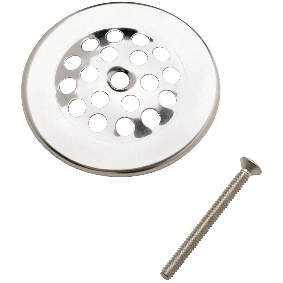 2 In. Dome Cover Tub Drain Strainer with Chrome Finish