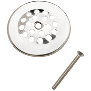 2 In. Dome Cover Tub Drain Strainer with Chrome Finish