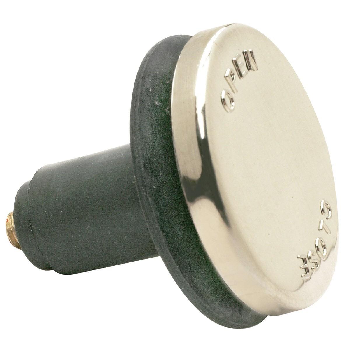 Toe-Touch 5/16 In. Thread Tub Drain Stopper Cartridge in Brushed Nickel