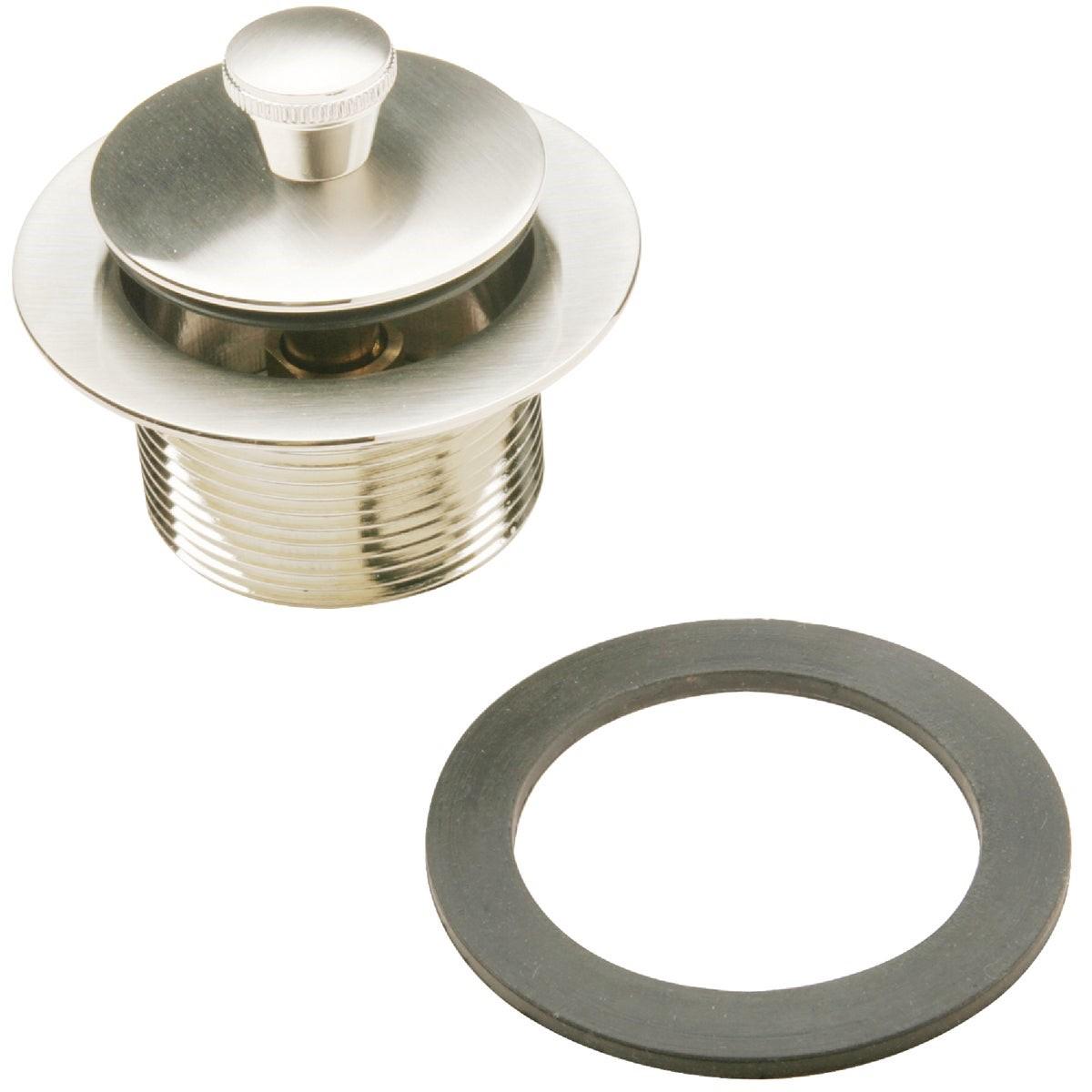 Roller Ball Bathtub Drain Stopper Replacement Assembly with Brushed Nickel Finish