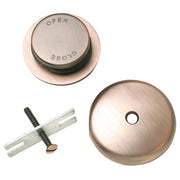 Foot Lok Stop Venetian Bronze Bath Drain Trim Kit