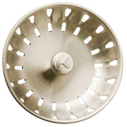 Brushed Nickel Replacement Basket Strainer Cup with Fixed Post
