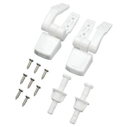 White Plastic Top Mount Toilet Seat Hinge