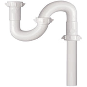 1-1/4 In. x 1-1/4 In. White Plastic S-Trap