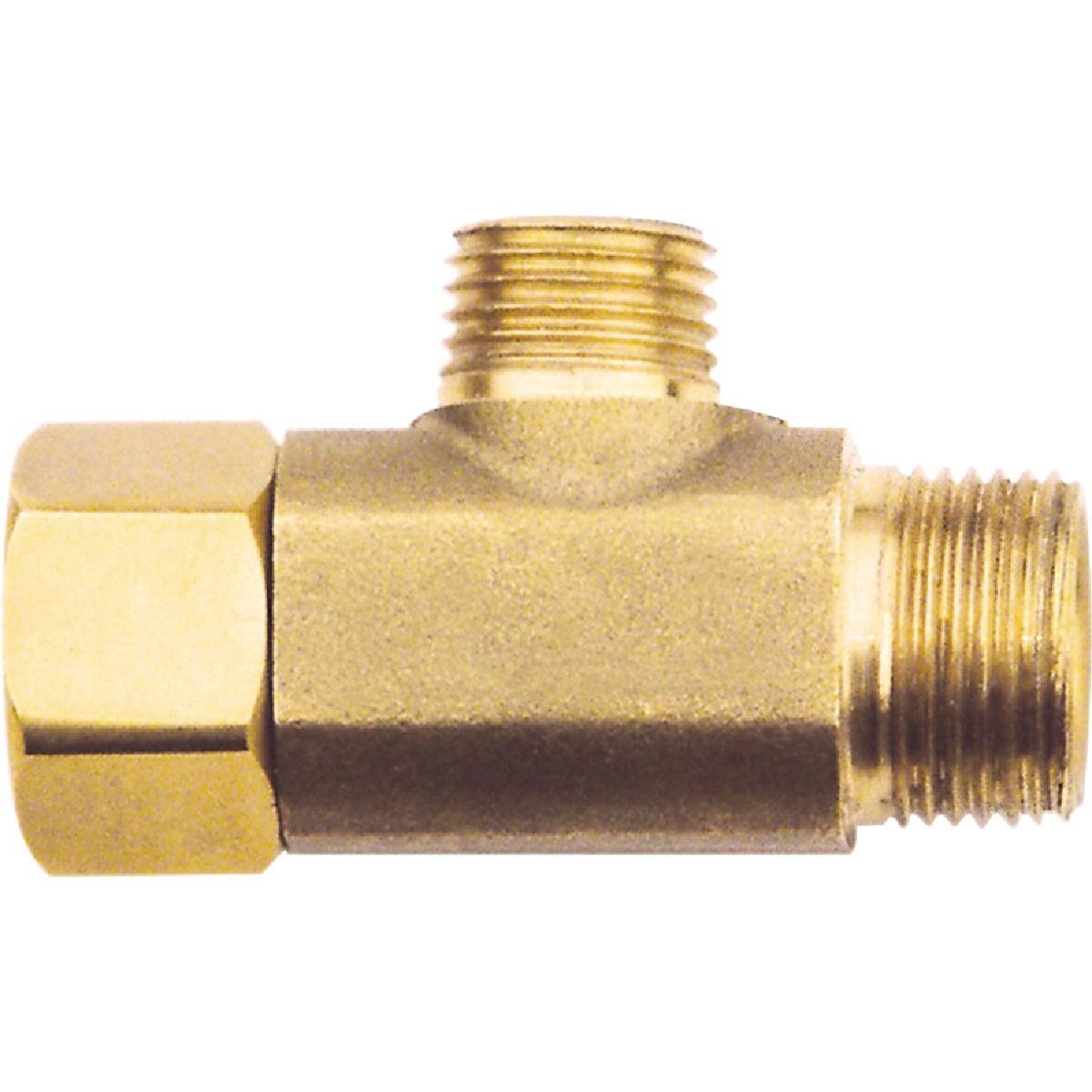 3/8 In. OD Fem x 3/8 In. OD x 1/4 In. OD Brass Extender Tee