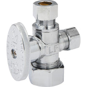 5/8 In. OD x 3/8 In. OD x 3/8 In. OD Quarter Turn Angle Valve