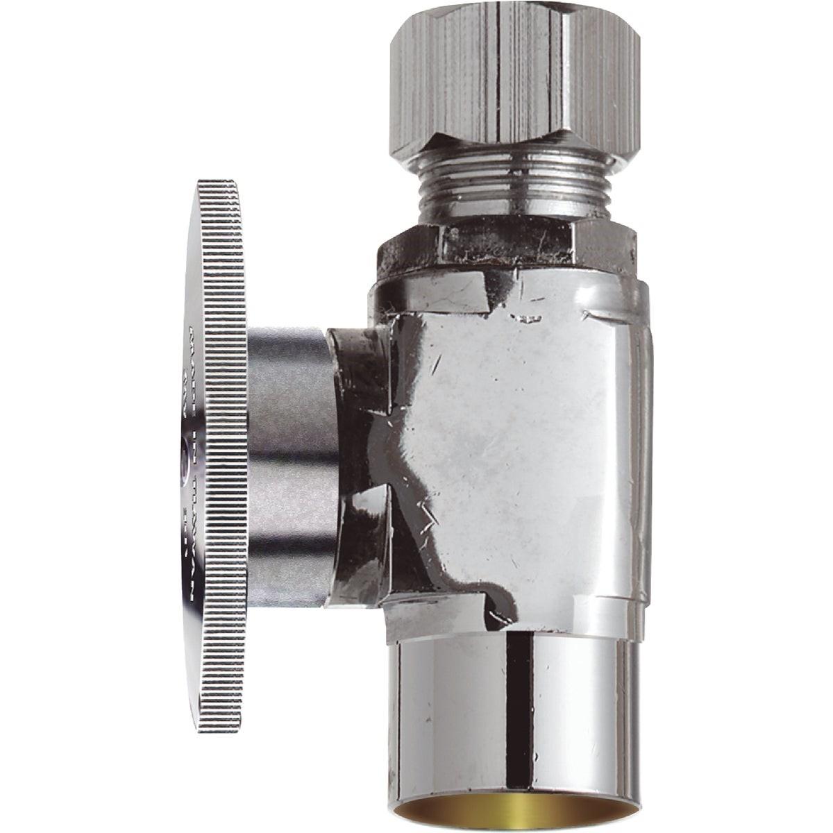 1/2 In. Sweat x 3/8 In. Compression Quarter Turn Straight Valve