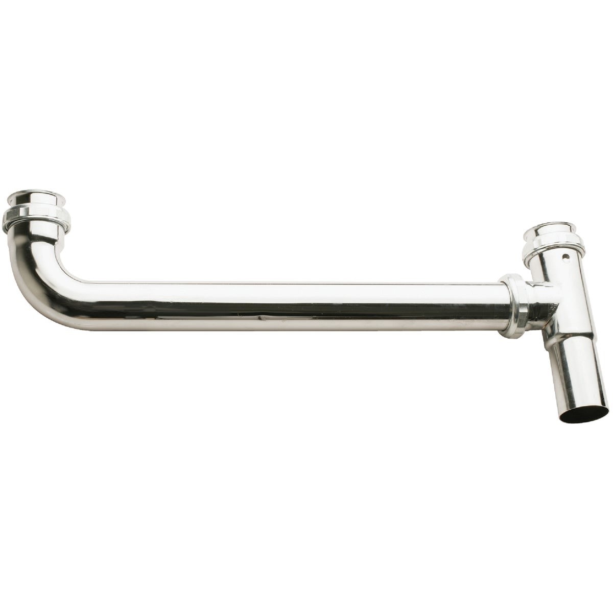 1-1/2 In. x 16 In. Satin Nickel End Outlet Waste