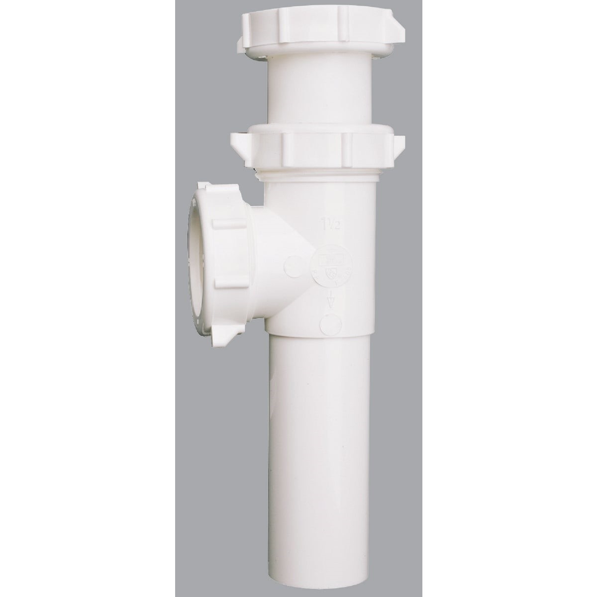 1-1/2 In. White PVC End Outlet Tee