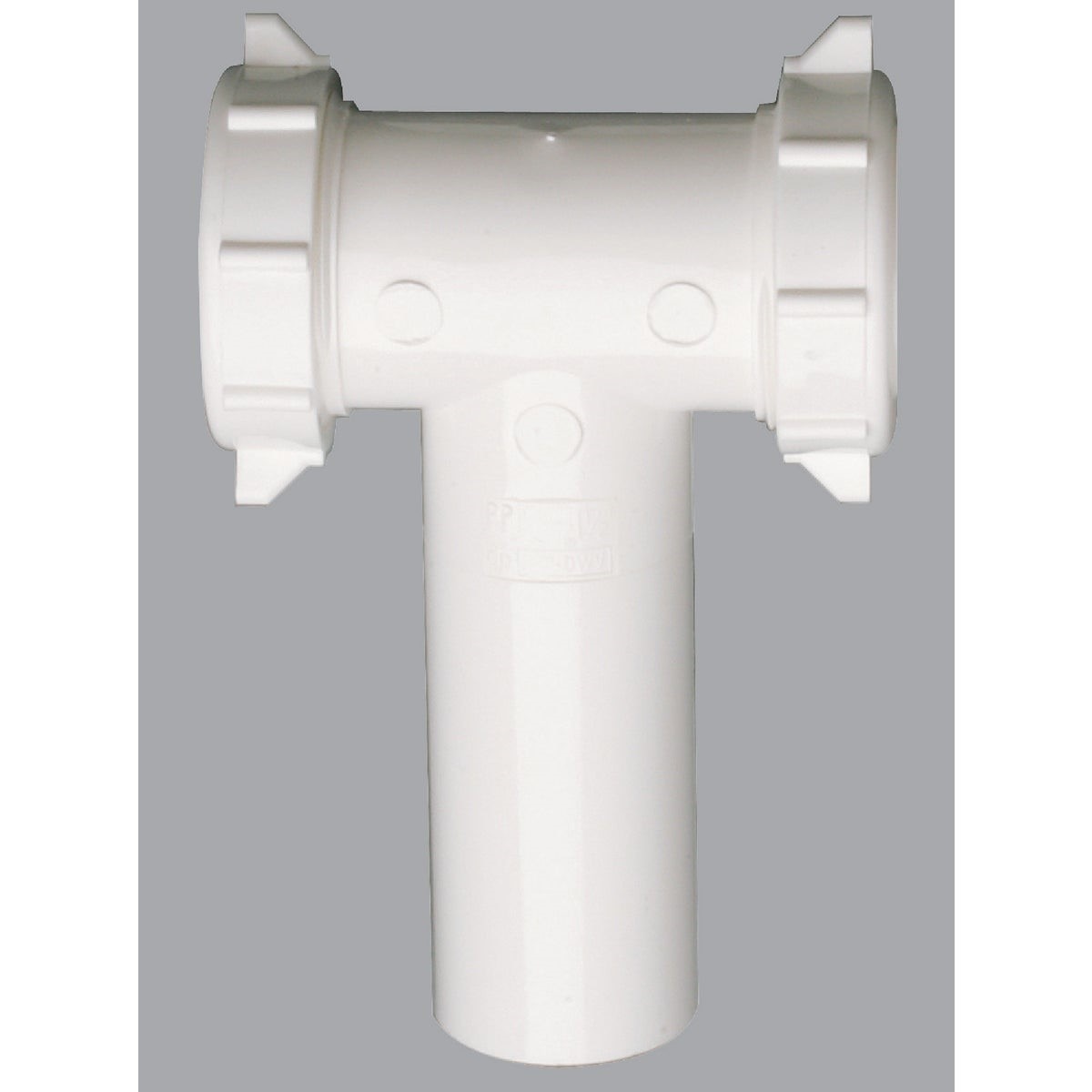 1-1/2 In. Plastic Slip Joint Center Outlet Tee and Tailpiece