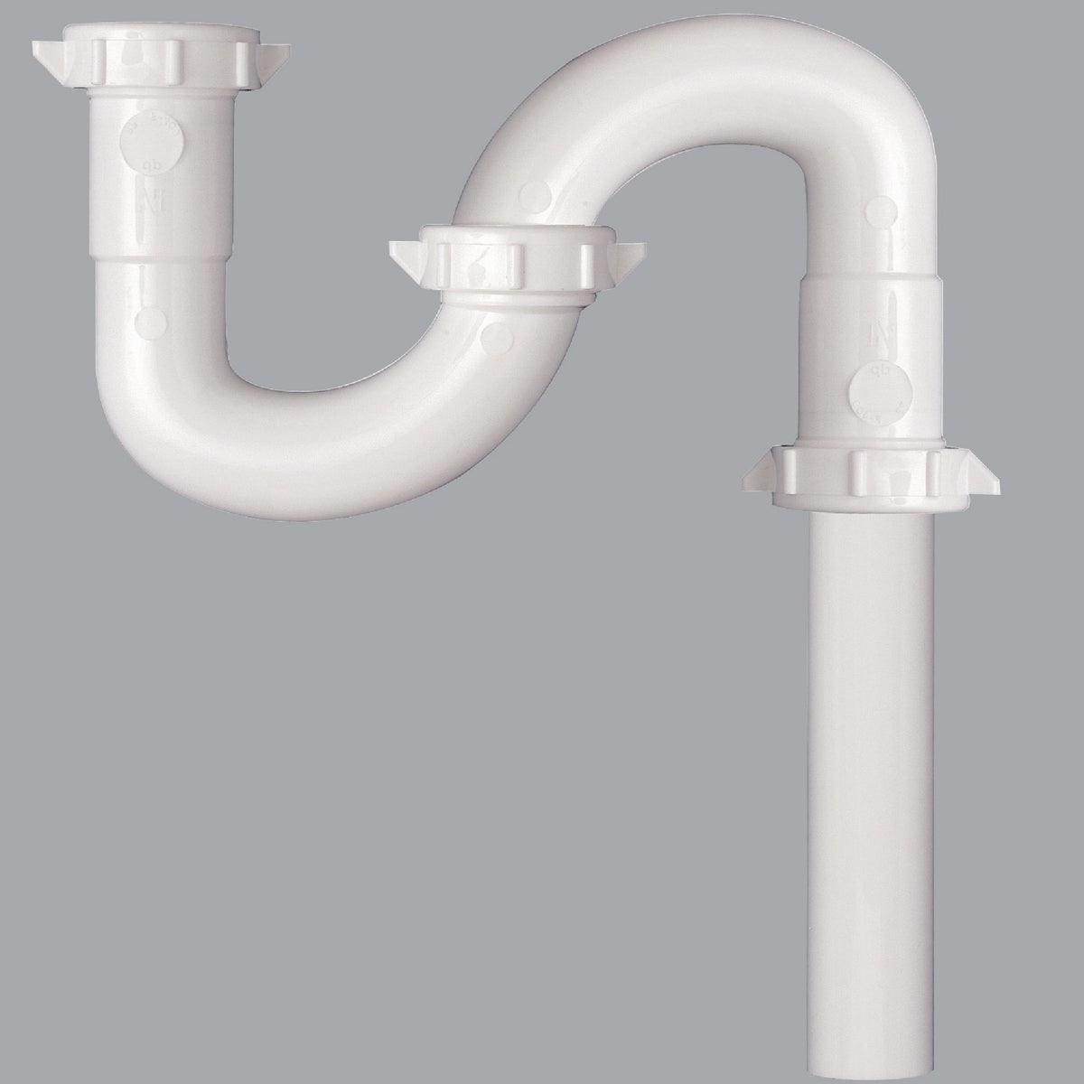 1-1/2 In. or 1-1/4 In. White Plastic S-Trap
