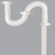 1-1/2 In. or 1-1/4 In. White Plastic S-Trap