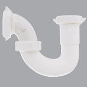 1-1/2 In. x 1-1/4 In. White Plastic Sink Trap