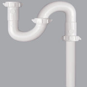 1-1/4 In. x 1-1/4 In. White Plastic S-Trap
