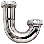 1-1/4 In. Chrome Plated J-Bend, Bagged
