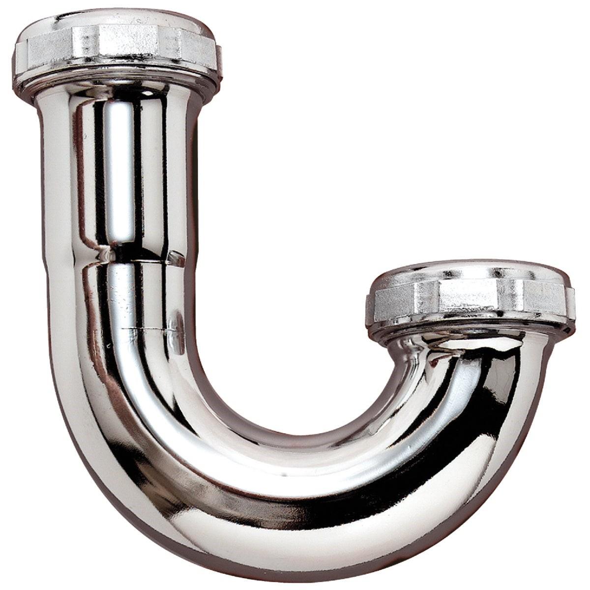 1-1/2 In. Chrome Plated J-Bend, Bagged