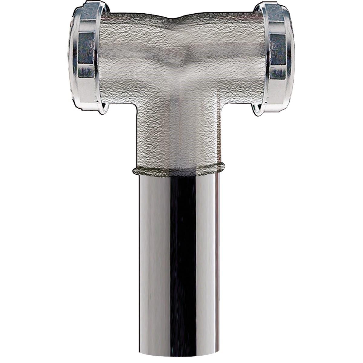1-1/2 In. Chrome Plated Center Outlet Tee and Tailpiece