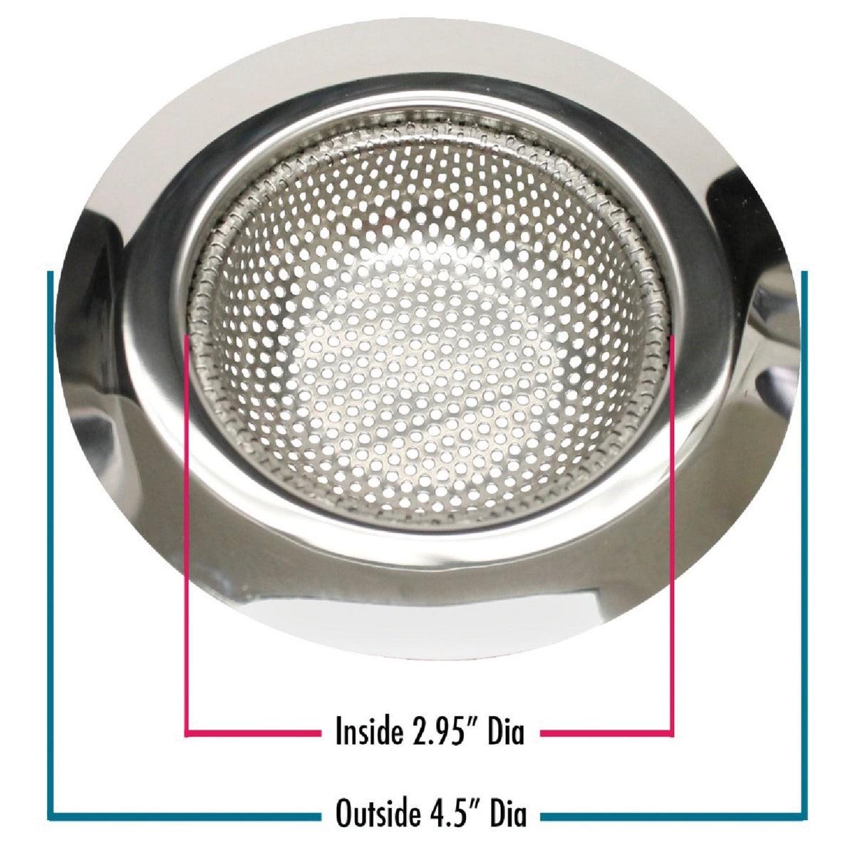 4-1/2 In. Stainless Steel Kitchen Sink Strainer Cup (2-Pack)