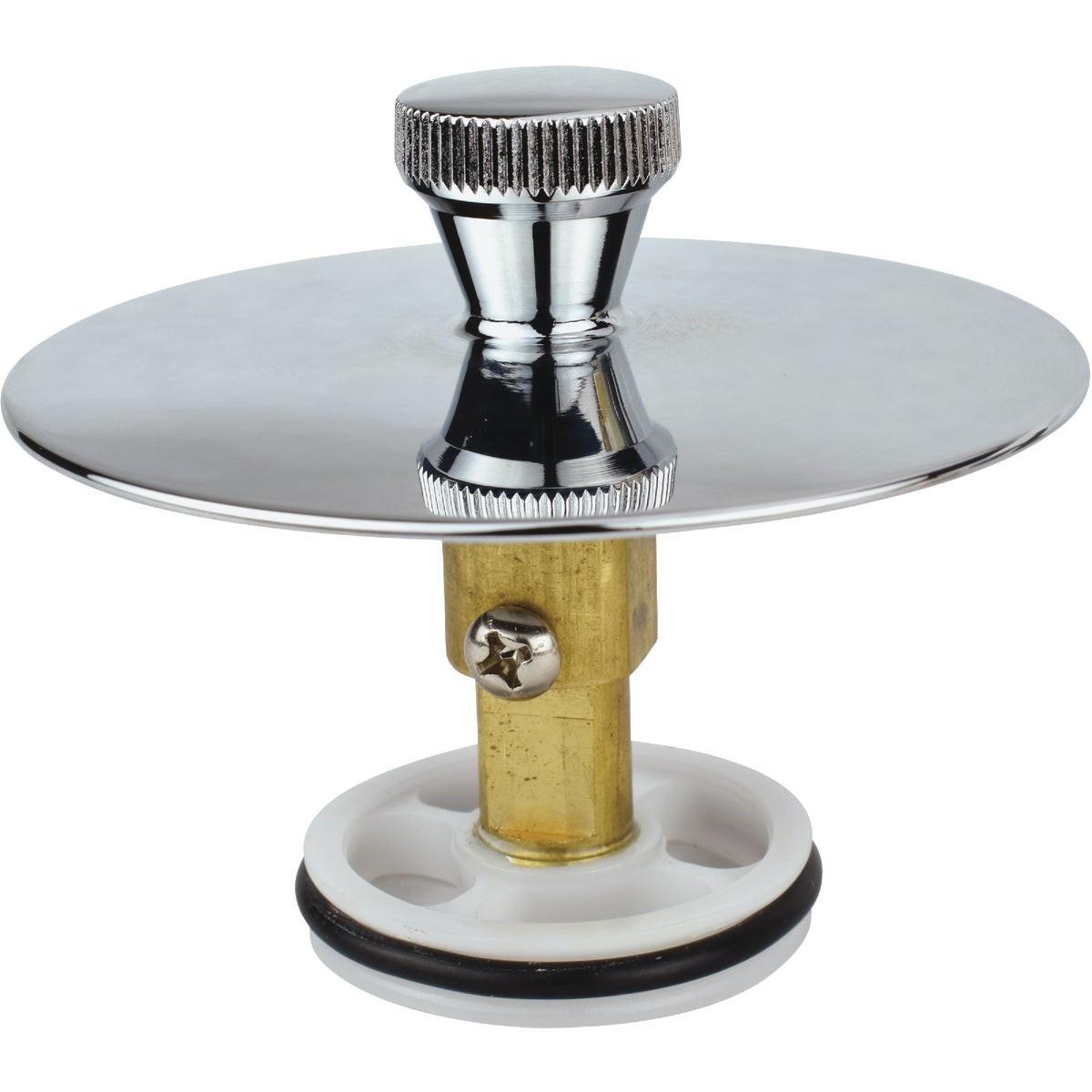 5/16 In. or 3/8 In. Bathtub Drain Stopper with Polished Chrome Finish