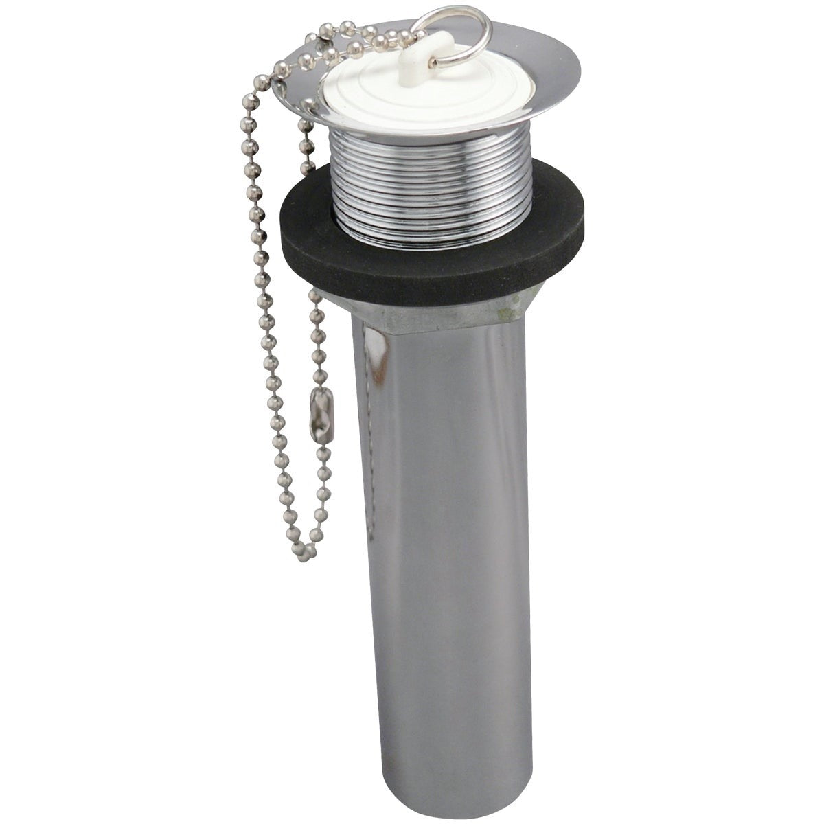 1-1/4 In. x 5 In. Chrome-Plated Brass C.O. Plug Bathroom Sink Drain