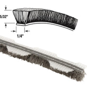PRIME-LINE 1/4" W x .160" H x 18' L Bag Gray Weatherstrip Pile