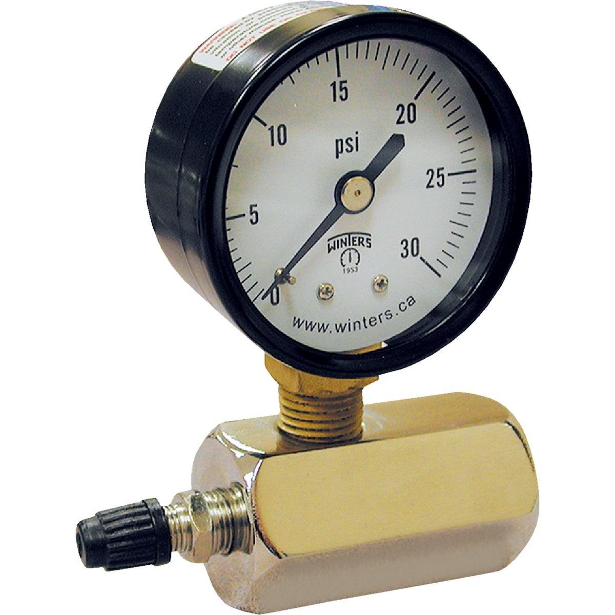 Jones Stephens 3/4 In. FIP 15 PSI Gas Test Gauge Assembly