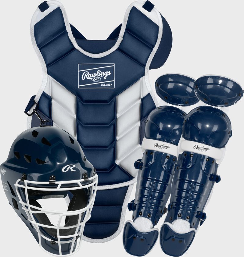 Rawlings Players 3 Series T-Ball Catchers Set - Navy/White