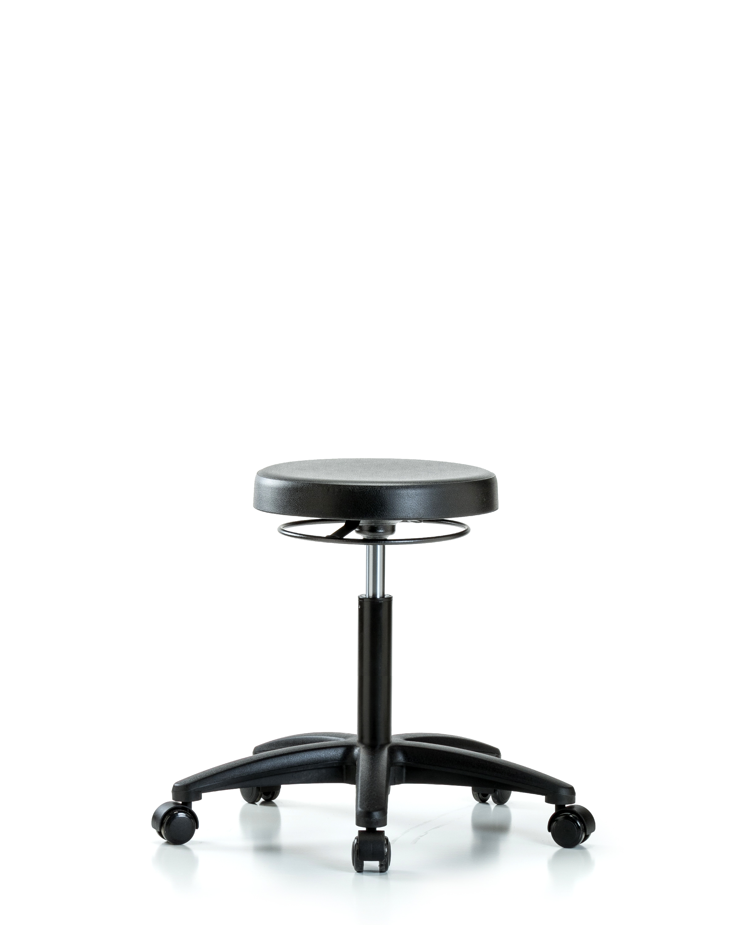 Polyurethane Stool - Medium Bench Height with Casters