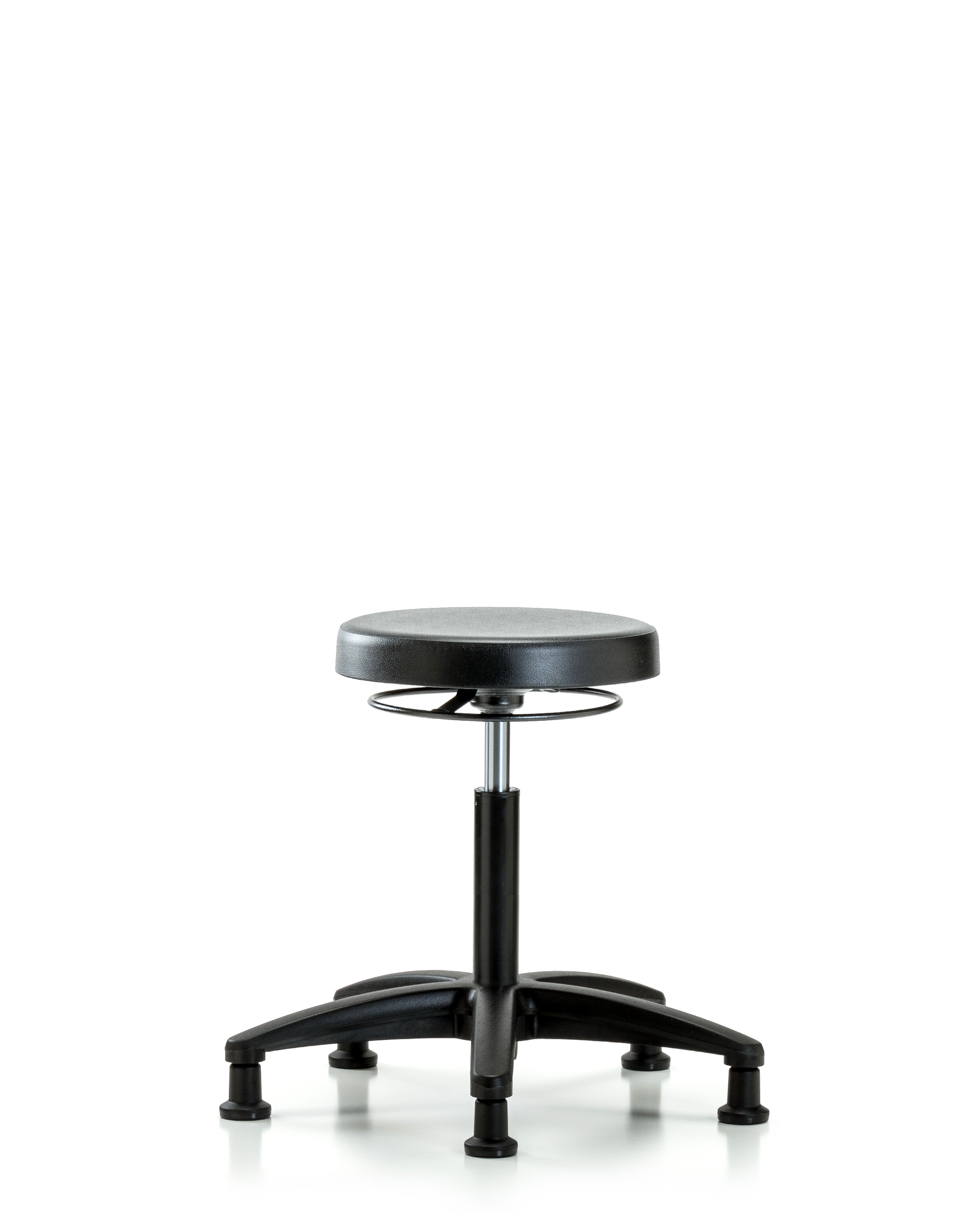 Polyurethane Stool - Medium Bench Height with Stationary Glides