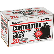 Primrose 7 Bu. Contractor Black Trash Bag (20-Count)