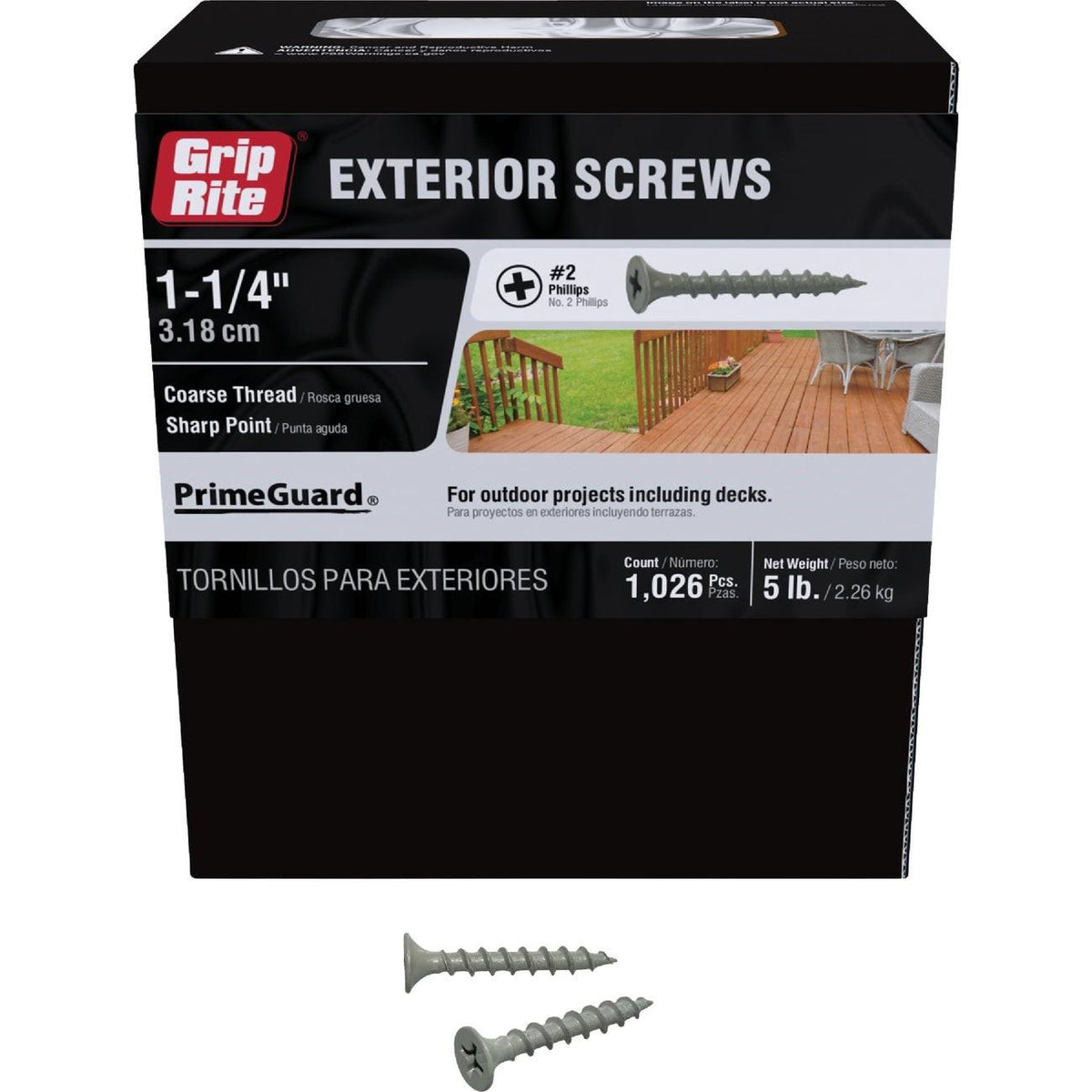 Do it Best PrimeGuard #10 x 1-1/4 In. Exterior Screw (5 Lb.)