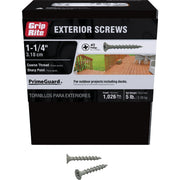 Do it Best PrimeGuard #10 x 1-1/4 In. Exterior Screw (5 Lb.)