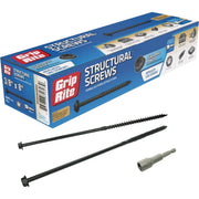 Grip-Rite PrimeGuard Plus 3/8 In. x 10 In. Hex Washer Head Structural Screw (50-Count)