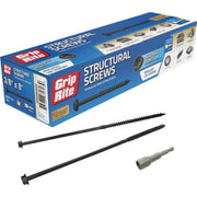 Grip-Rite PrimeGuard Plus 3/8 In. x 8 In. Hex Washer Head Structural Screw (50-Count)