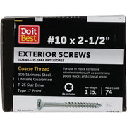 Grip-Rite PrimeGuard Max 2-1/2 In. T25 Star Drive Stainless Steel Deck Screw (1 Lb.)