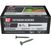 Grip-Rite PrimeGuard #10 x 1-1/4 In. Exterior Screw (1 Lb.)
