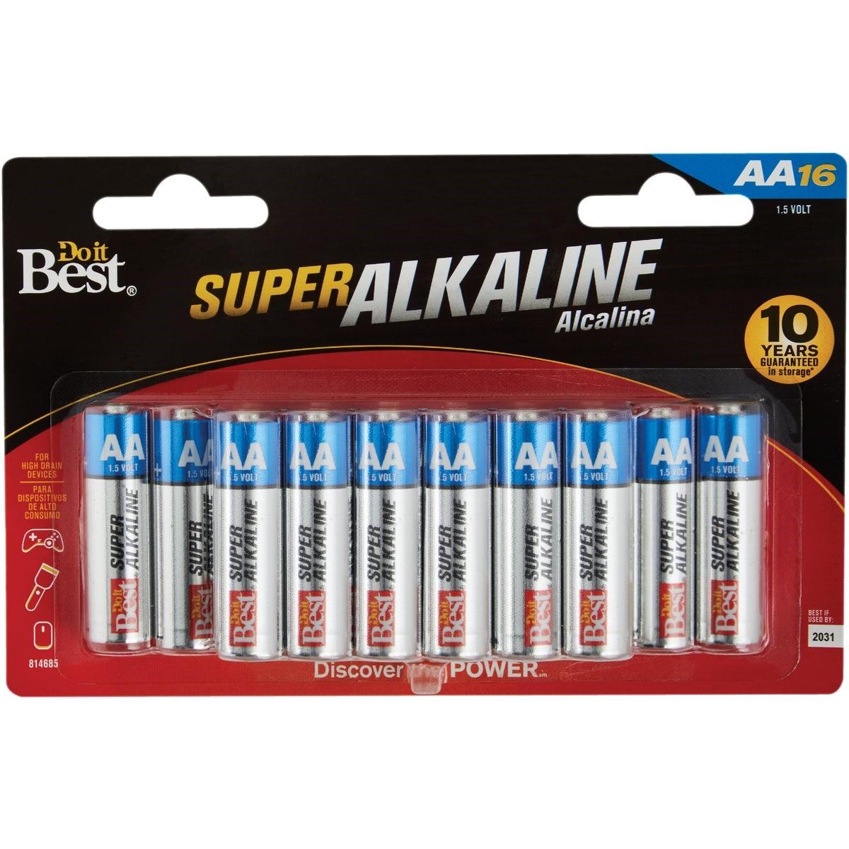 AA Alkaline Battery (16-Pack)