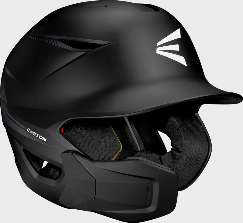 Easton Pro Max With Multi-Adjust Jaw Guard Medium/Large Batting Helmet - Black