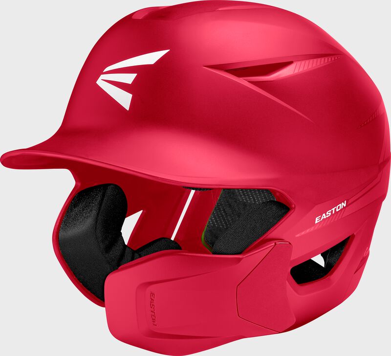 Easton Pro Max With Multi-Adjust Jaw Guard Medium/Large Batting Helmet - Red