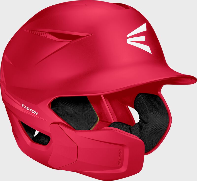 Easton Pro Max With Multi-Adjust Jaw Guard Medium/Large Batting Helmet - Red